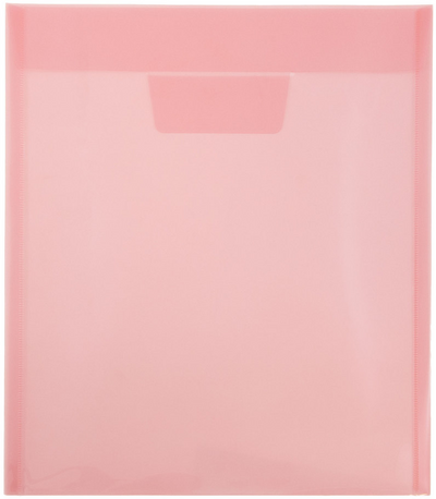 Red Letter Open End Plastic Envelopes (9 1/2 x 12 1/2) with Tuck Flap