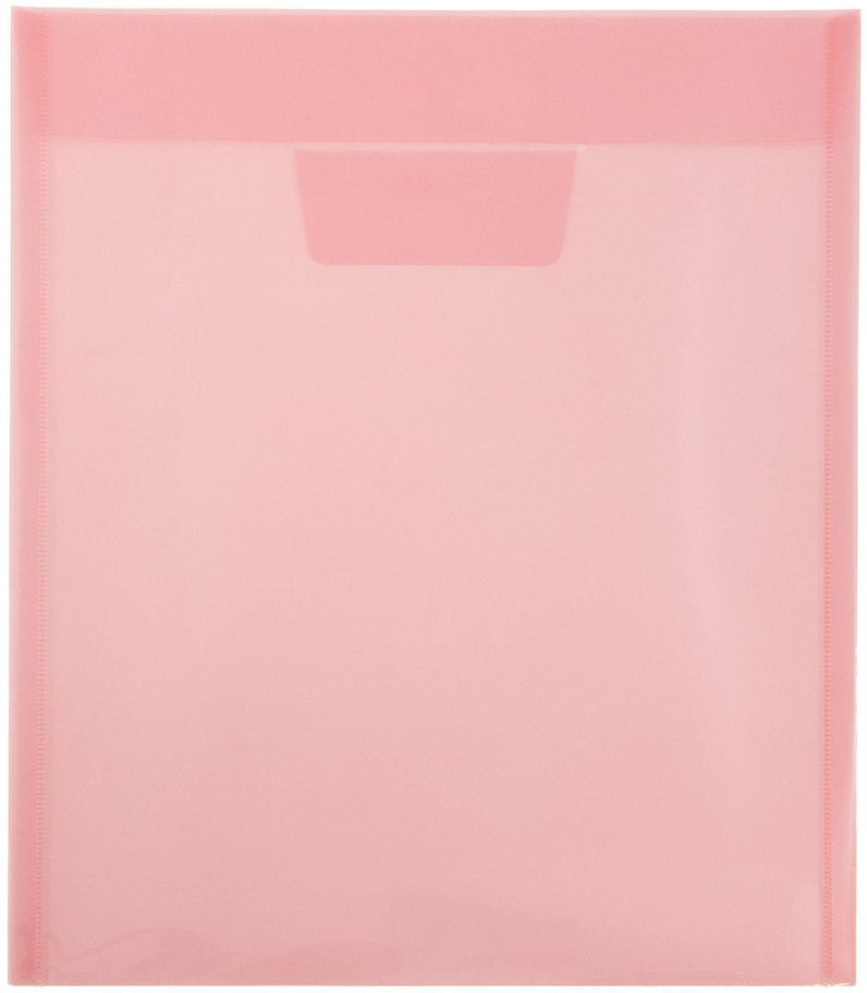 Red Letter Open End Plastic Envelopes (9 1/2 x 12 1/2) with Tuck Flap