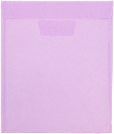 Lilac Purple Letter Open End Plastic Envelopes (9 1/2 x 12 1/2) with Tuck Flap