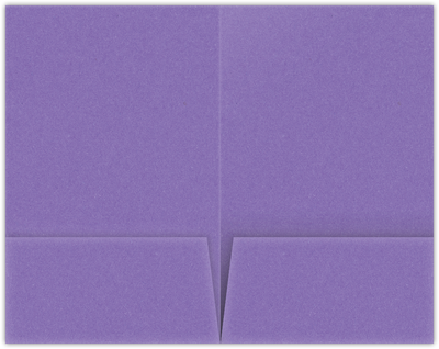 Grape Jelly Vellum 100lb 6 x 9 Two Pocket Half Size Folders with 3 Inch Pockets