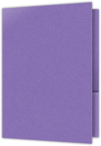 Grape Jelly Vellum 100lb 6 x 9 Two Pocket Half Size Folders with 3 Inch Pockets