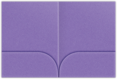 Grape Jelly Vellum 100lb 9 x 12 Two Pocket Folders with 4 Inch Curved Pockets