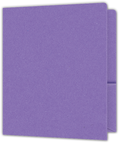 Grape Jelly Vellum 100lb 9 x 12 Two Pocket Round Corner Folders with 4 1/4 Inch Pocket