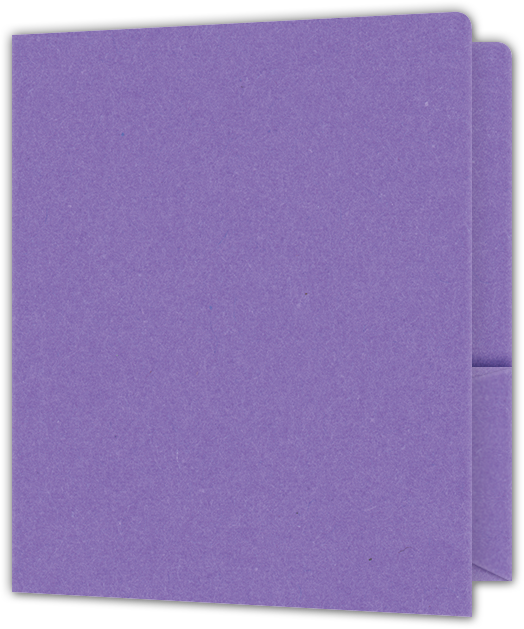 Grape Jelly Vellum 100lb 9 x 12 Two Pocket Round Corner Folders with 4 1/4 Inch Pocket