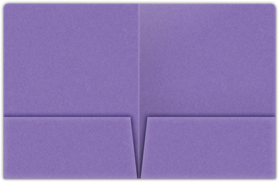 Grape Jelly Vellum 100lb 9 x 12 Two Pocket Round Corner Folders with 4 1/4 Inch Pocket