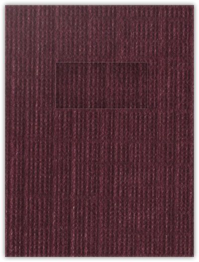 Burgundy Linen 100lb 9 x 12 Two Pocket Folders with 4 Inch Pockets and 2 x 4 Window