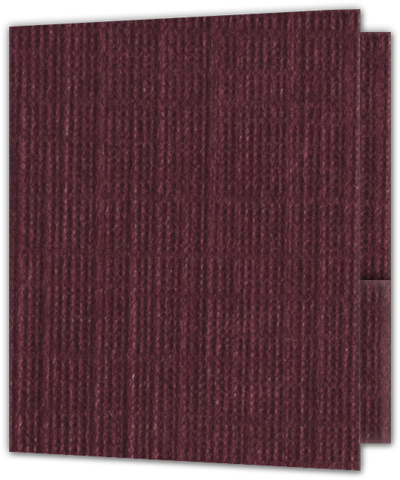 Burgundy Linen 100lb 9 x 12 Two Pocket Folders with 4 Inch Round Corner Pockets