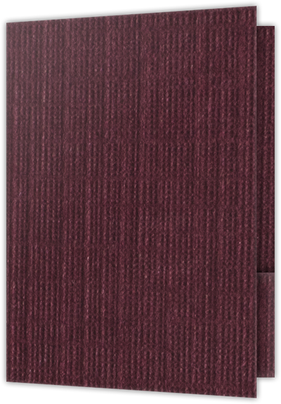 Burgundy Linen 100lb 9 1/2 x 14 1/2 Two Pocket Legal Folders with 4 1/2 Inch Pockets