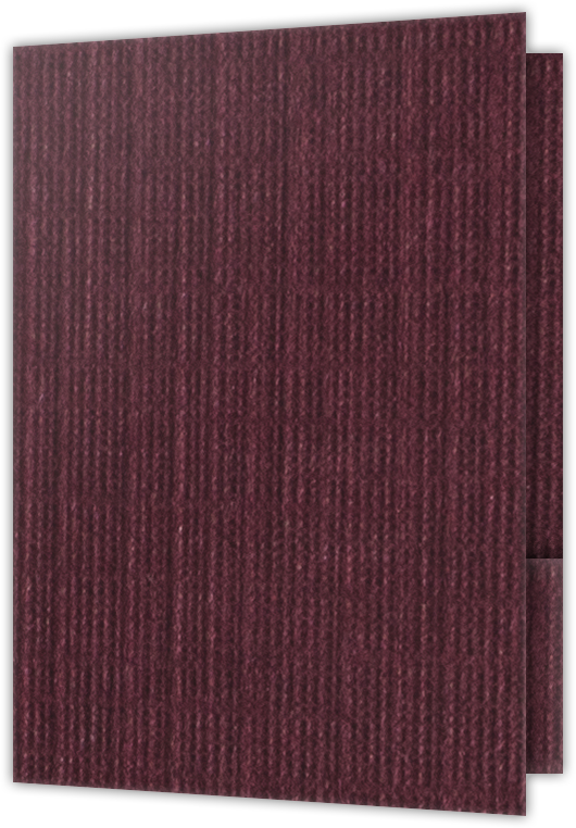 Burgundy Linen 100lb 9 1/2 x 14 1/2 Two Pocket Legal Folders with 4 1/2 Inch Pockets