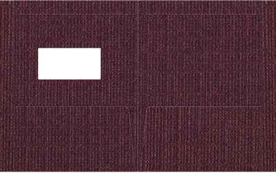 Burgundy Linen 100lb 9 1/2 x 11 3/4 Two Pocket Folders with 4 1/2 Inch Pockets and 1 Inch Reinforced Top and Edges