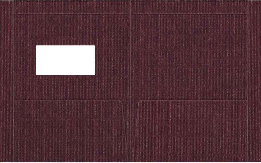 Burgundy Linen 100lb 9 1/2 x 11 3/4 Two Pocket Folders with 4 1/2 Inch Pockets and 1 Inch Reinforced Top and Edges