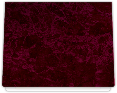 Burgundy Semi-Gloss 14pt C1S 9 1/2 x 12 Landscape or Portrait Certificate Holders with Rounded Corner Slits