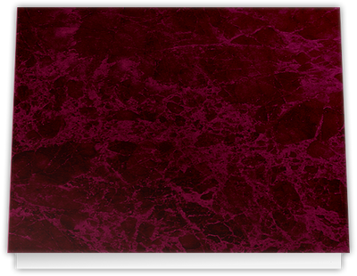 Burgundy Semi-Gloss 14pt C1S 9 1/2 x 12 Landscape or Portrait Certificate Holders with Square Corner Slits (Holds 8 1/2 x 11 Certificate)
