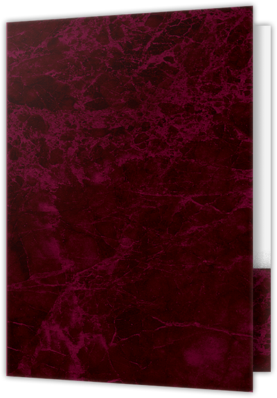 Burgundy Semi-Gloss 14pt C1S 9 1/2 x 14 1/2 Two Pocket Legal Folders with 4 1/2 Inch Pockets