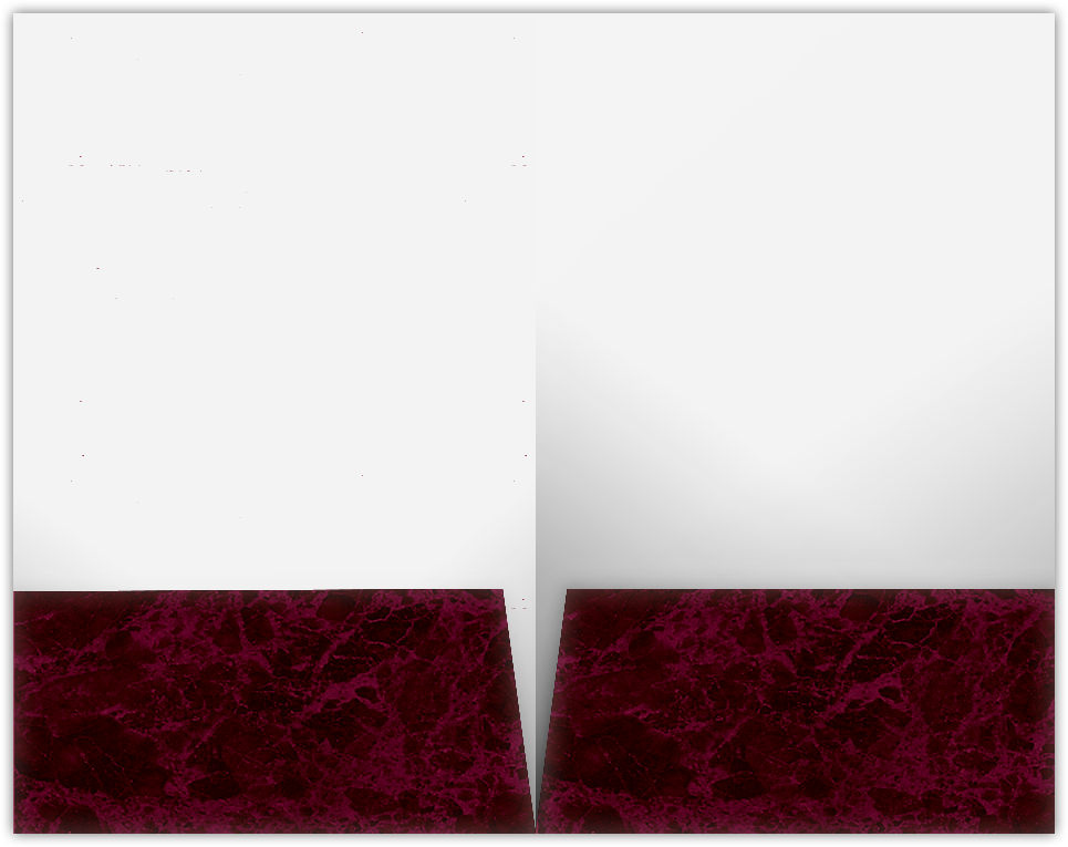 Burgundy Semi-Gloss 14pt C1S 9 1/2 x 14 1/2 Two Pocket Legal Folders with 4 1/2 Inch Pockets