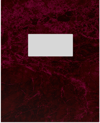 Burgundy Semi-Gloss 14pt C1S 9 1/2 x 11 3/4 Two Pocket Folders with 4 1/2 Inch Pockets and 1 Inch Reinforced Top and Edges
