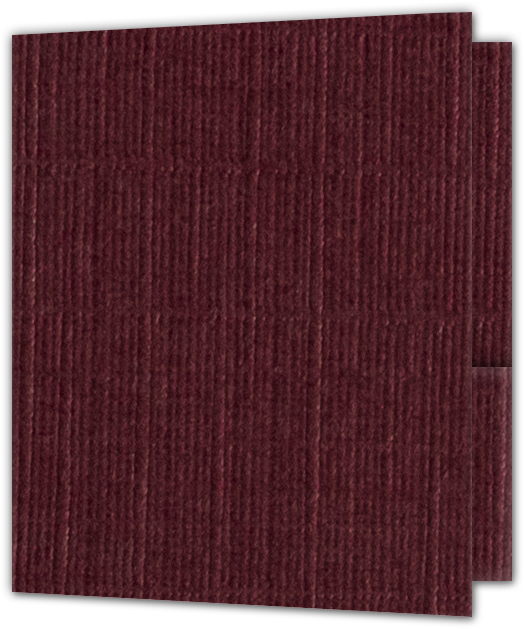 Burgundy Linen 80lb 9 x 12 Two Pocket Folders with 4 Inch Round Corner Pockets
