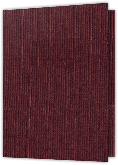 Burgundy Linen 80lb 9 x 12 Two Pocket Folders with 4 Inch Pockets