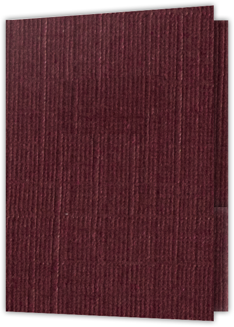 Burgundy Linen 80lb 9 x 12 Two Pocket Folders with 4 Inch Pockets