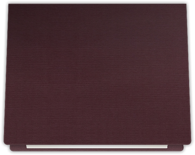 Merlot Linen 100lb 9 1/2 x 12 Landscape or Portrait Certificate Holders with Rounded Corner Slits