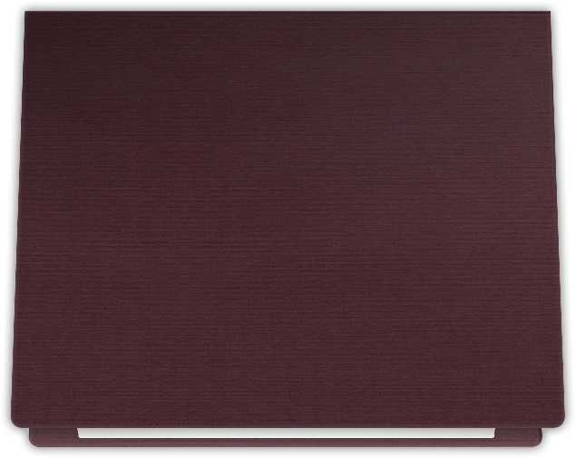 Merlot Linen 100lb 9 1/2 x 12 Landscape or Portrait Certificate Holders with Rounded Corner Slits