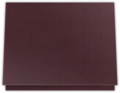 Merlot Linen 100lb 9 1/2 x 12 Landscape or Portrait Certificate Holders with Square Corner Slits (Holds 8 1/2 x 11 Certificate)