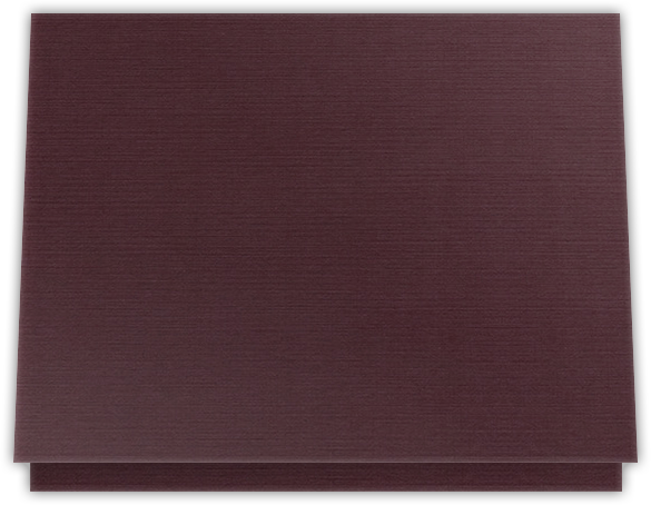 Merlot Linen 100lb 9 1/2 x 12 Landscape or Portrait Certificate Holders with Square Corner Slits (Holds 8 1/2 x 11 Certificate)
