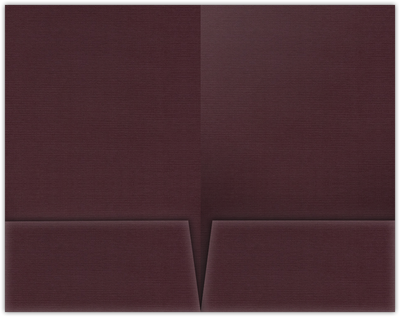 Merlot Linen 100lb 9 1/2 x 14 1/2 Two Pocket Legal Folders with 4 1/2 Inch Pockets