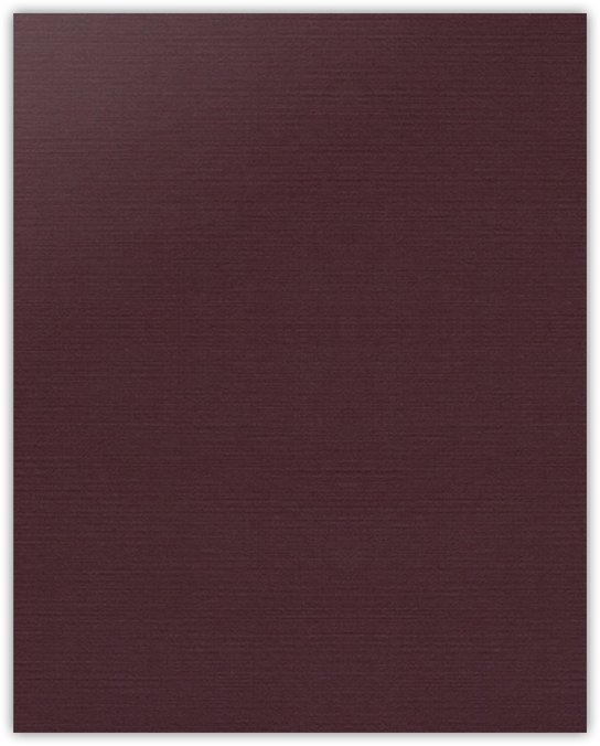 Merlot Linen 100lb 9 x 12 Two Pocket Folders with 4 1/4 Inch Deep Box Pockets and 1/4 Inch Expansion with Double Score Spine