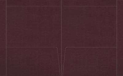 Merlot Linen 100lb 9 1/2 x 11 3/4 Two Pocket Folders with 4 1/2 Inch Pockets and 1 Inch Reinforced Top and Edges