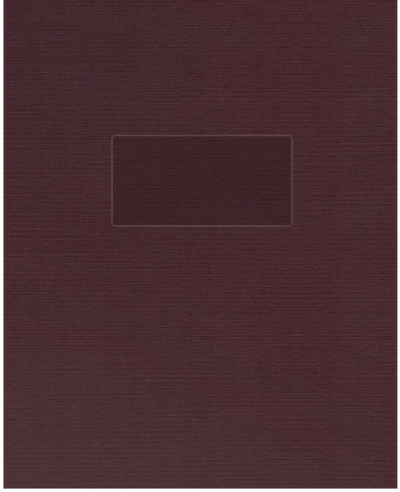 Merlot Linen 100lb 9 1/2 x 11 3/4 Two Pocket Folders with 4 1/2 Inch Pockets and 1 Inch Reinforced Top and Edges