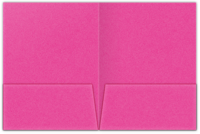 Razzle Berry Vellum 100lb 9 x 12 Two Pocket Folders with 4 Inch Pockets
