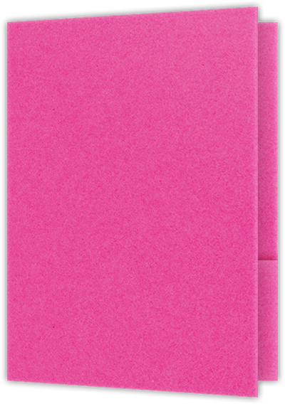 Razzle Berry Vellum 100lb 9 x 12 Two Pocket Folders with 4 Inch Curved Pockets