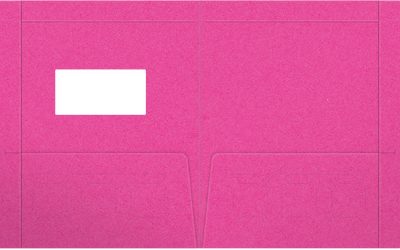 Razzle Berry Vellum 100lb 9 1/2 x 11 3/4 Two Pocket Folders with 4 1/2 Inch Pockets and 1 Inch Reinforced Top and Edges