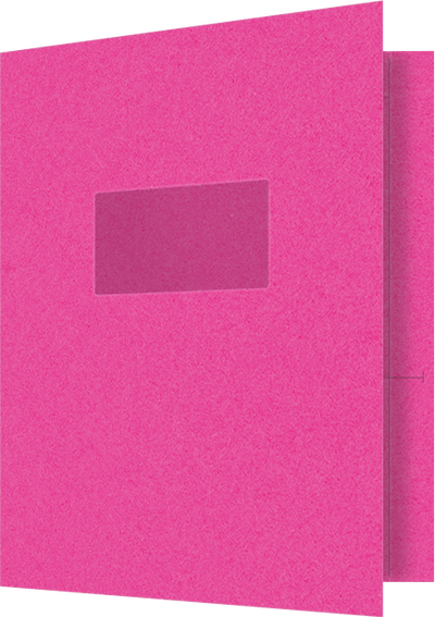 Razzle Berry Vellum 100lb 9 1/2 x 11 3/4 Two Pocket Folders with 4 1/2 Inch Pockets and 1 Inch Reinforced Top and Edges