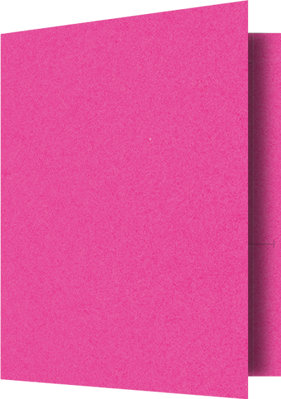 Razzle Berry Vellum 100lb 9 1/2 x 11 3/4 Two Pocket Folders with 4 1/2 Inch Pockets and 1 Inch Reinforced Top and Edges