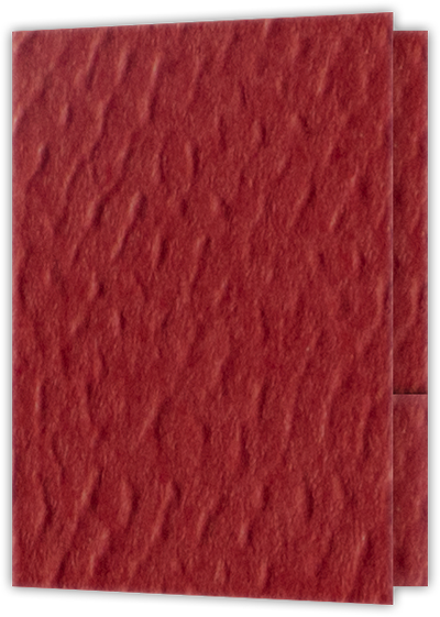 Red Felt 80lb 9 x 12 Two Pocket Folders with 4 Inch Round Corner Pockets and 1/4 Inch Expansion with Double Score Spine