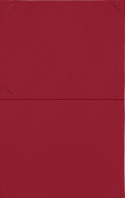 Red Hopsack 90lb 9 1/2 x 12 Landscape or Portrait Certificate Holders with Square Corner Slits (Holds 8 1/2 x 11 Certificate)