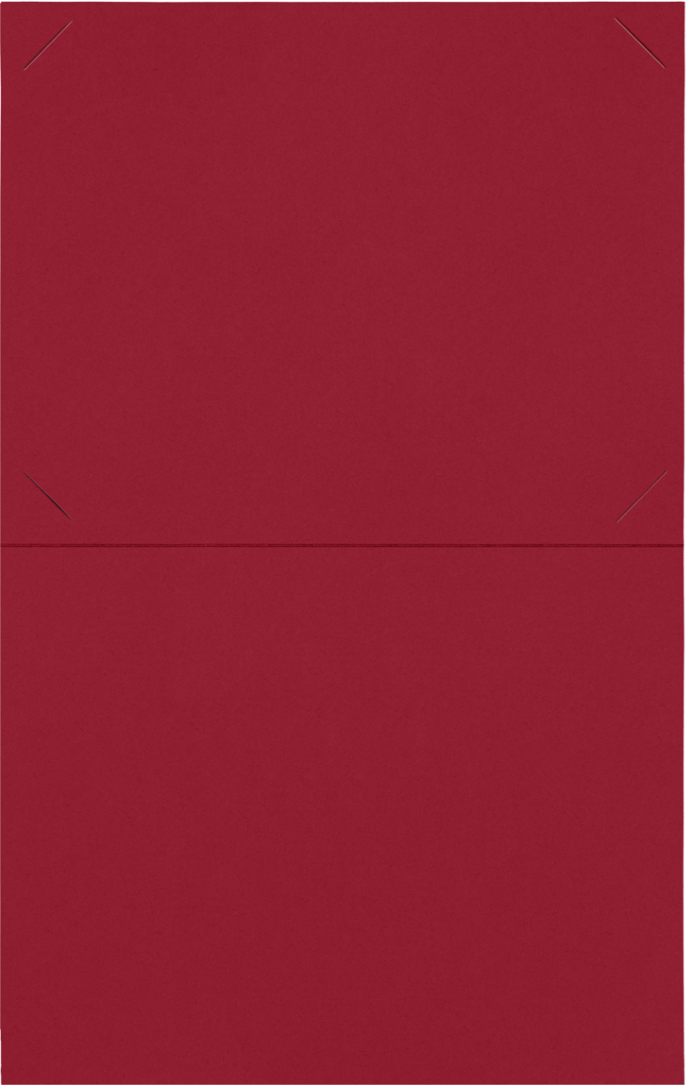 Red Hopsack 90lb 9 1/2 x 12 Landscape or Portrait Certificate Holders with Square Corner Slits (Holds 8 1/2 x 11 Certificate)
