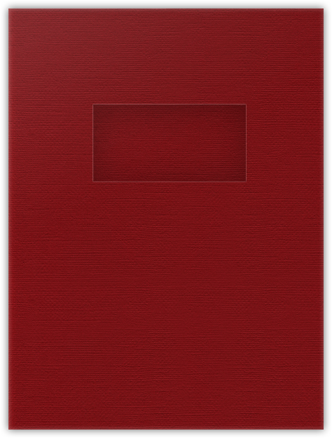 Red Hopsack 90lb 9 x 12 Two Pocket Folders with 4 Inch Pockets and 2 x 4 Window