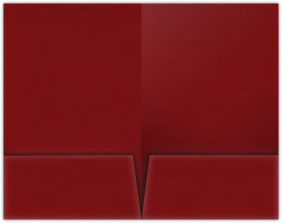 Red Hopsack 90lb 9 1/2 x 14 1/2 Two Pocket Legal Folders with 4 1/2 Inch Pockets