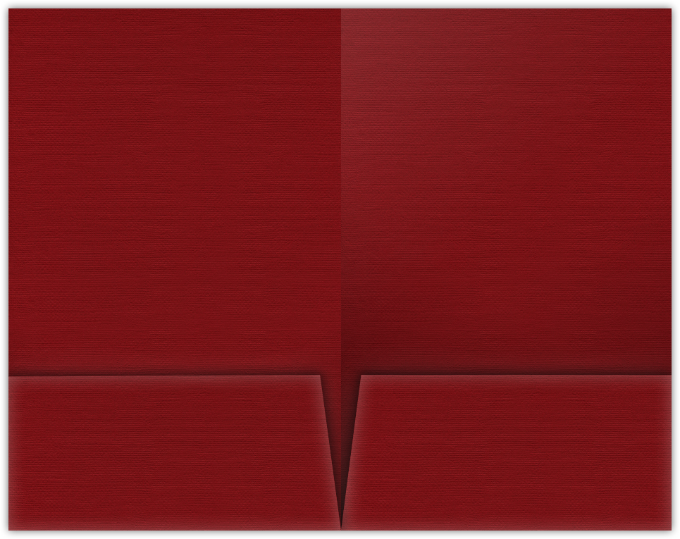 Red Hopsack 90lb 9 1/2 x 14 1/2 Two Pocket Legal Folders with 4 1/2 Inch Pockets