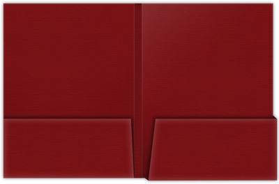 Red Hopsack 90lb 9 x 12 Two Pocket Folders with 4 1/4 Inch Deep Box Pockets and 1/4 Inch Expansion with Double Score Spine