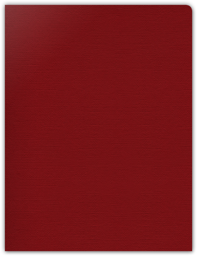 Red Hopsack 90lb 9 x 12 Two Pocket Round Corner Folders with 4 1/4 Inch Pocket