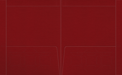 Red Hopsack 90lb 9 1/2 x 11 3/4 Two Pocket Folders with 4 1/2 Inch Pockets and 1 Inch Reinforced Top and Edges