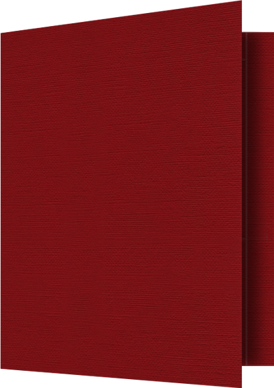 Red Hopsack 90lb 9 1/2 x 11 3/4 Two Pocket Folders with 4 1/2 Inch Pockets and 1 Inch Reinforced Top and Edges