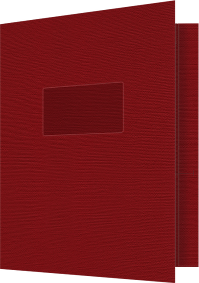 Red Hopsack 90lb 9 1/2 x 11 3/4 Two Pocket Folders with 4 1/2 Inch Pockets and 1 Inch Reinforced Top and Edges