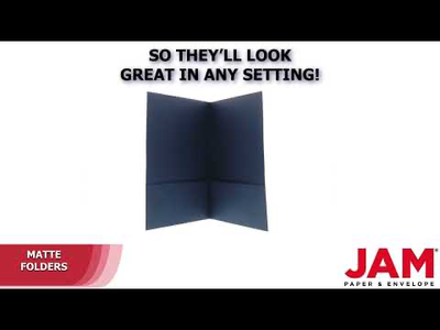 Navy Blue 9 x 12 Matte Folders