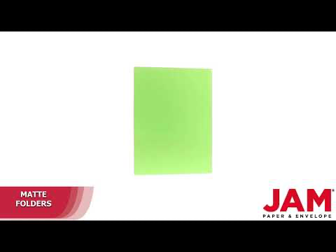 Lime Green 9 x 12 Matte Folders