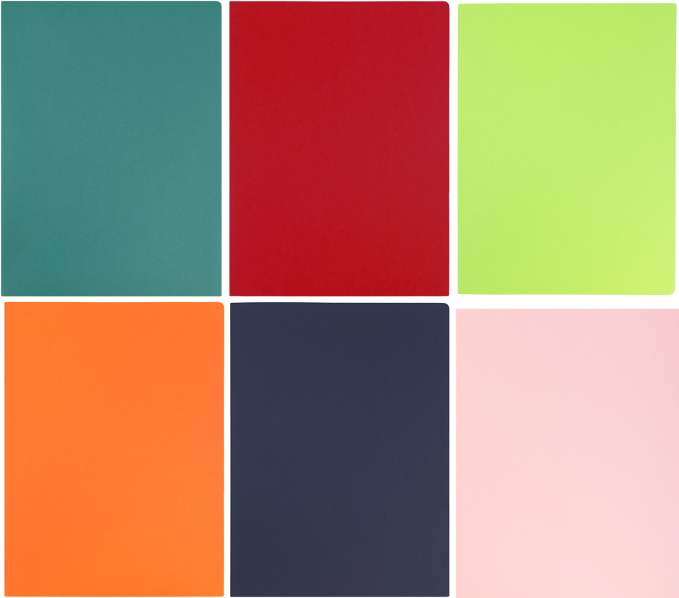 Assorted Fashion 9 x 12 Matte Folders - 6 Pack